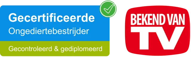 Gecertificeerde ongediertebestrijder - gecontroleerd & gediplomeerd · Bekend van TV